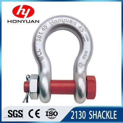 Drop Forged High Tensile Screw Pin/Safety G-209/G-2130 Anchor Shackles