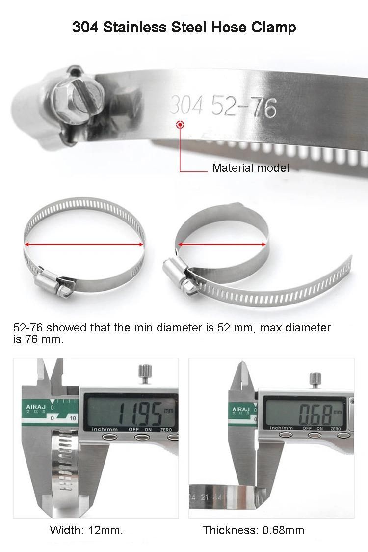 SS304 Spring Hose Handle Hose Clamp