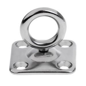 Stainless Steel Square Eye Plate with Swivel Ring