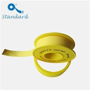 Yellow PTFE Tape for High-Density Gas Pipe Connection