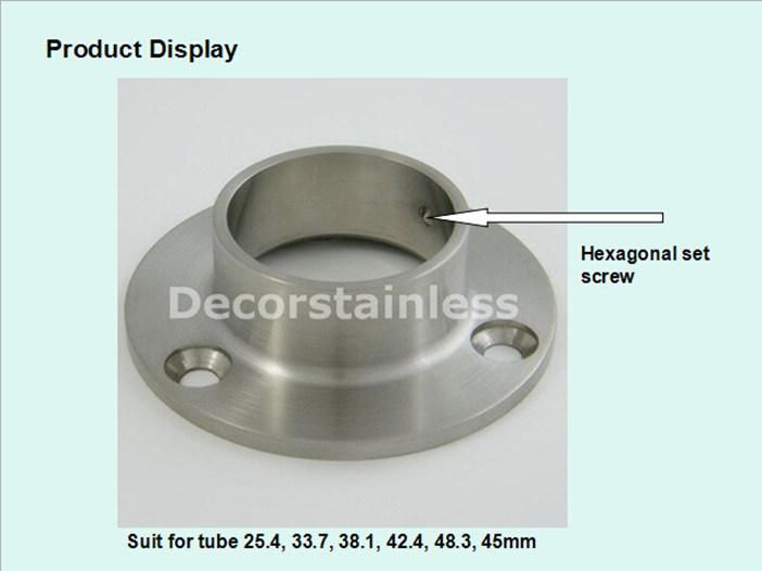 Stainless Steel Handrail Floor Flange for Stairs