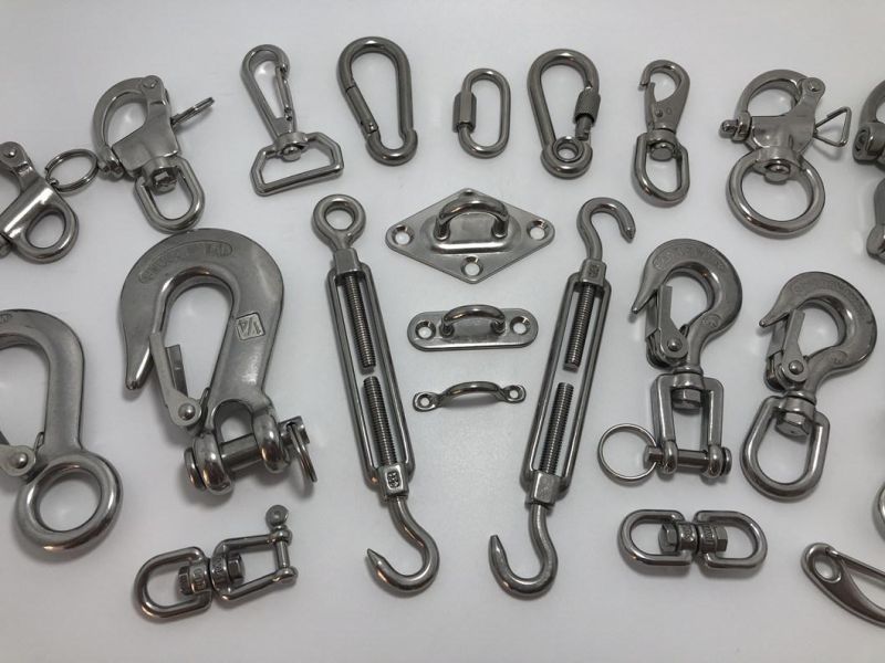 Stainless Steel Swivel Fork Snap Shackle with Clevis Pin