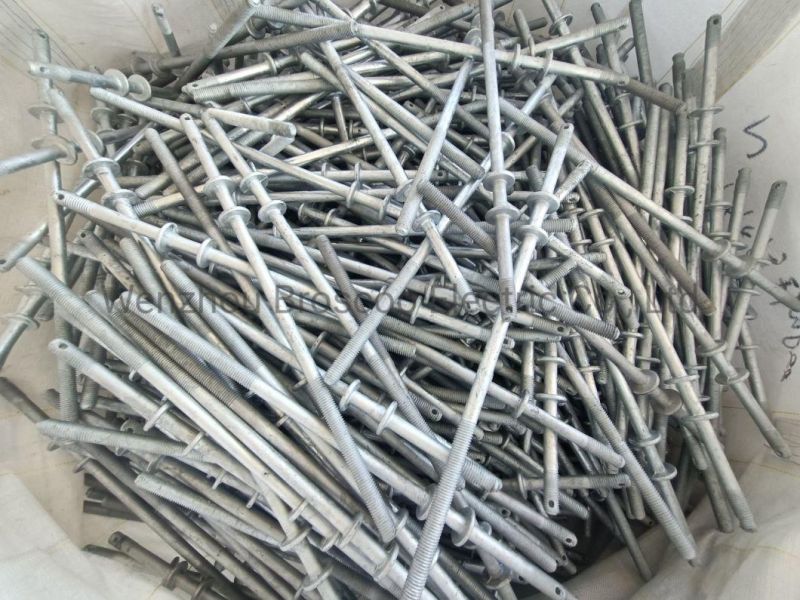 Hot DIP Galvanized Power Fitting Bow and Thimble Carbon Steel Stay Rod