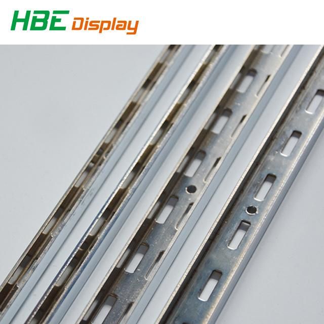 Grocery Store Chrome Plating Slotted Strut Channel for Wall Fixtures