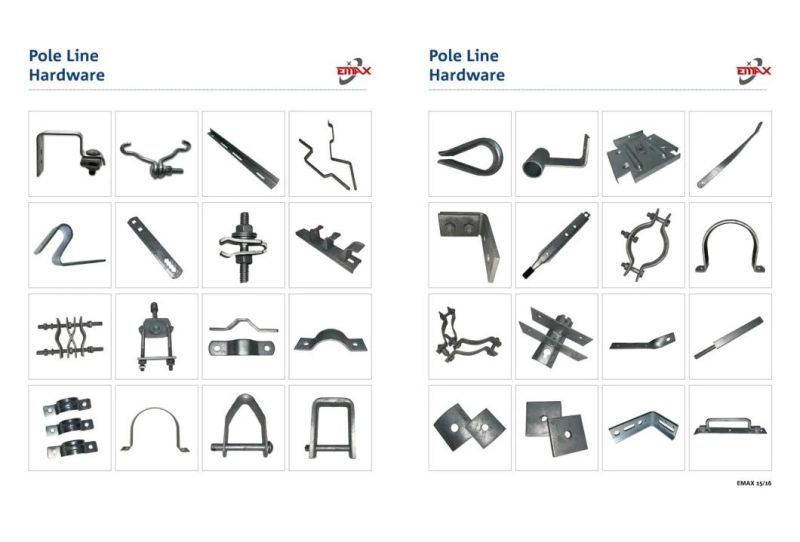 Customized Stainless Steel Irregular Bracket for Pole Line Hardware