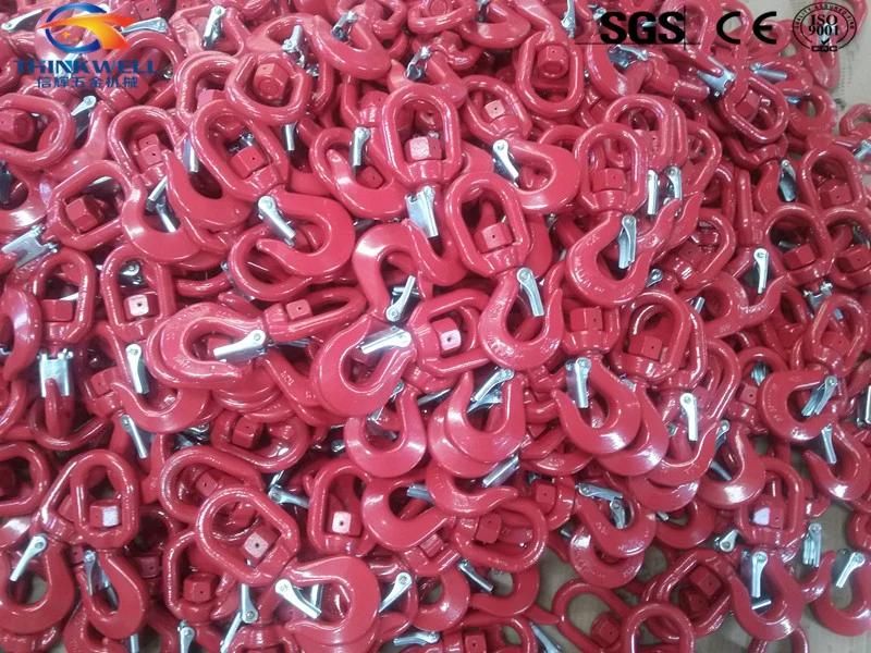 Forged S322 Hoist Swivel Hook with Safety Latch