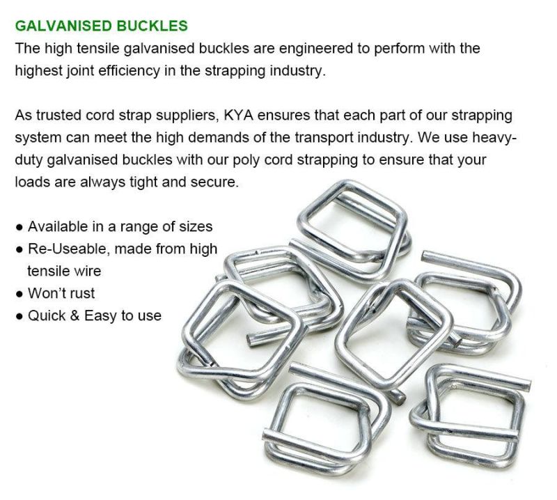 19mm Strap Wire Buckles for 19mm Polyester Cord Strap