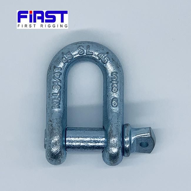 5/8 Inch Screw Pin Galvanized D Shackle