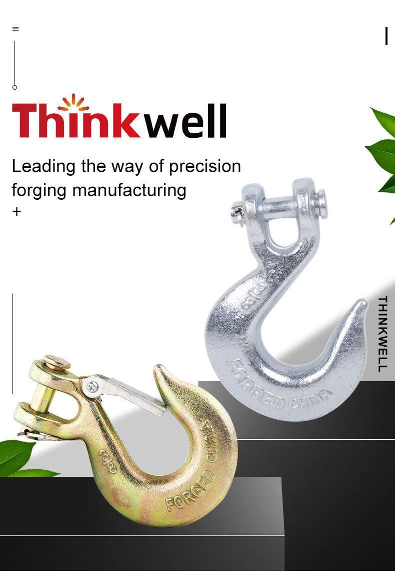 Thinkwell Forged Us Type Clevis Slip Hook with Latch