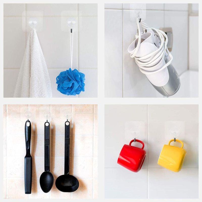 Hot Selling Traceless Strong Adhesive Heavy Duty Wall Plastic Hooks