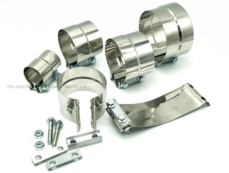 304 Stainless Steel Flat Butt Exhaust Joint Band Clamp
