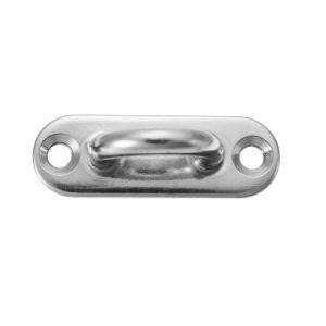 316 Stainless Steel Oblong Pad Eye Plate Staple Ring Hook