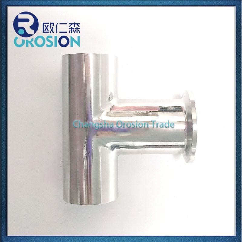 Sanitary Weld Tee with Longer Section a Port Tc