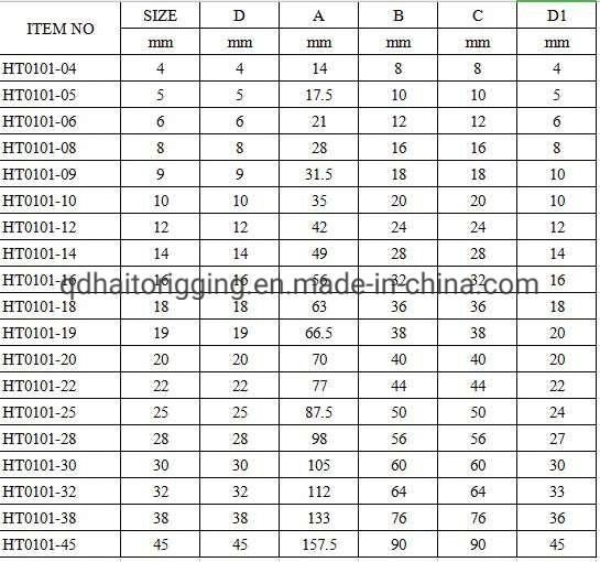 Stainless Steel 304/316 JIS Type Dee Shackle with Chinese Suppliers