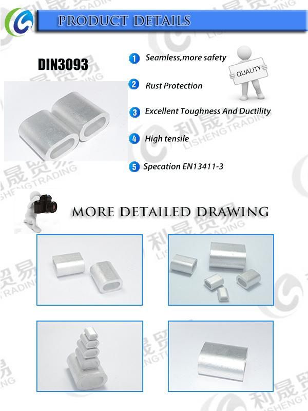 Crimping Rope Crimping DIN3093 Aluminum Ferrule