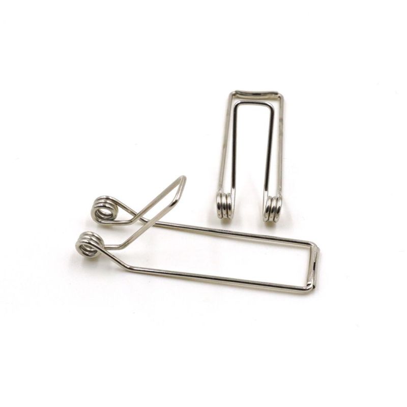 Customized Precision Metal Flexible Wood Clothespin Clamps Torsion Spring