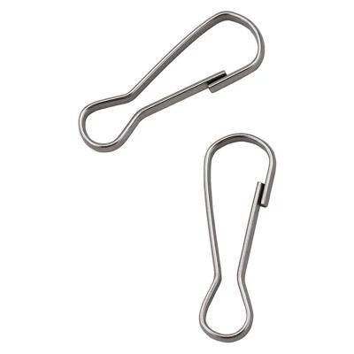 Steel Nickel Plated Metal 30mm Snap Lanyard Clip Simplex Spring Hook DIN4293 Without Tail