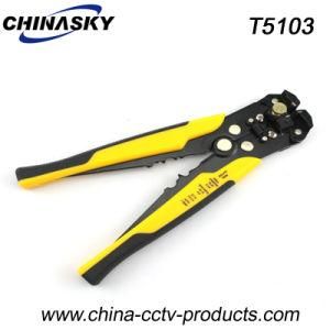 Handle Multi-Function Adjustable Cable Stripper and Wire Cutter (T5103)