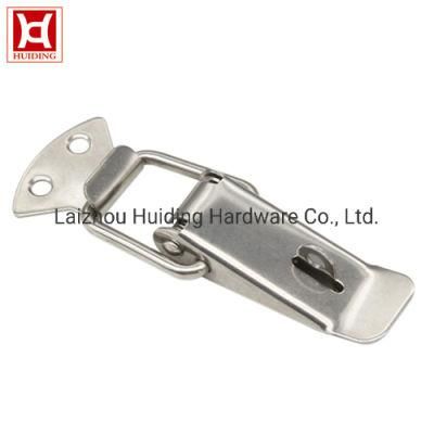 Stainless Steel Draw Latch, Steel Fasteners Lockable Small Toggle Latch Clamp, Spring Loaded Toggle Case Box Chest Trunk Catch Latches