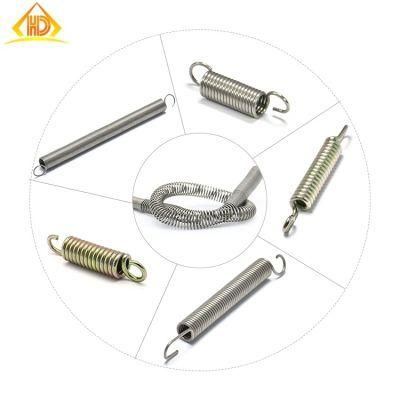 Stainless Steel 304 316 65mn Steel with Hooks Arms Wd 1mm 2mm 3mm for Gym Tension Spring