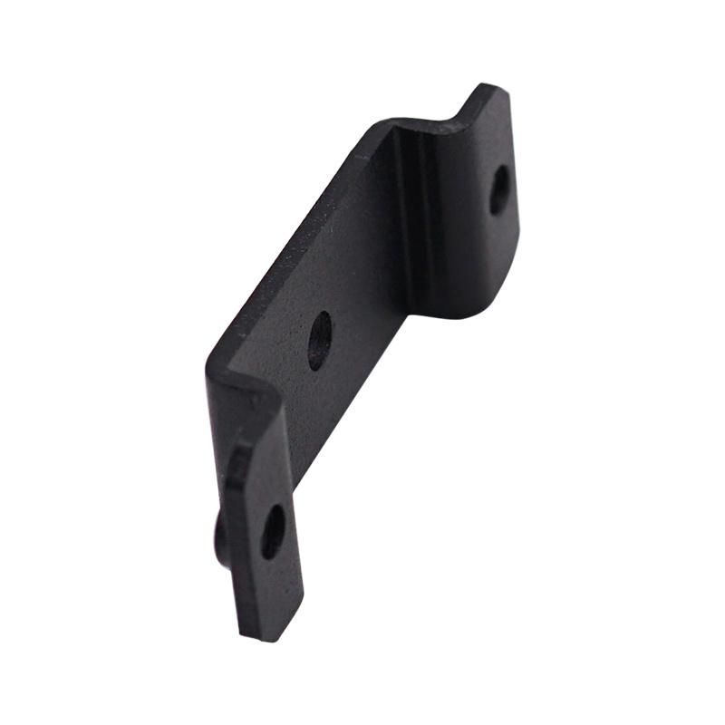 Factory Customized Stamping Parts Anodized Black Hidden Metal Shelf Brackets