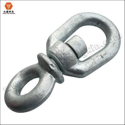 Hot Dipped Galvanized Carbon Steel G401 Double Eye Link Chain Swivel
