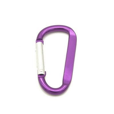 Custom Wholesale Bulk Small Mini Camping Water Bottle Metal Aluminum Alloy Snap Carabiner Clip Hook as Promotion