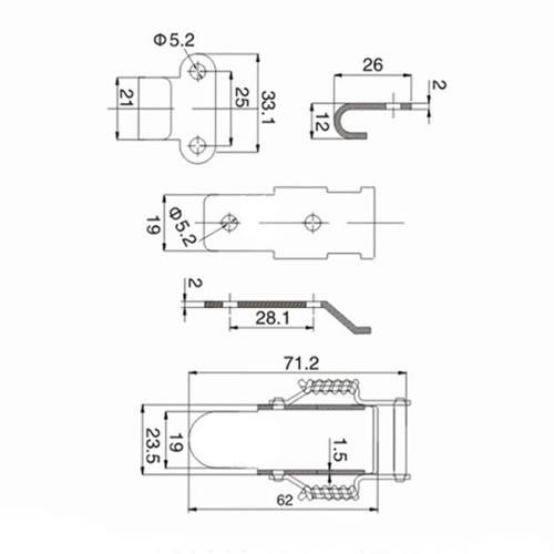 Stainless Steel Draw Toggle Latches/ Toggle Fasteners