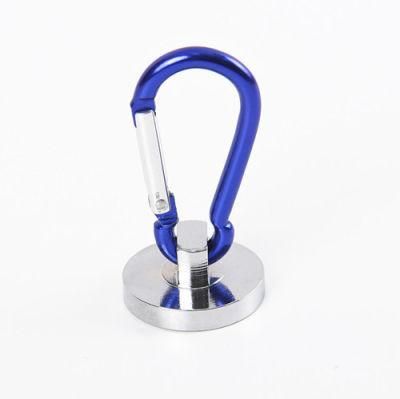 Great Powerful Magnet Hold Tools Magnetic Carabiner Hook Rubber Hanging Ring