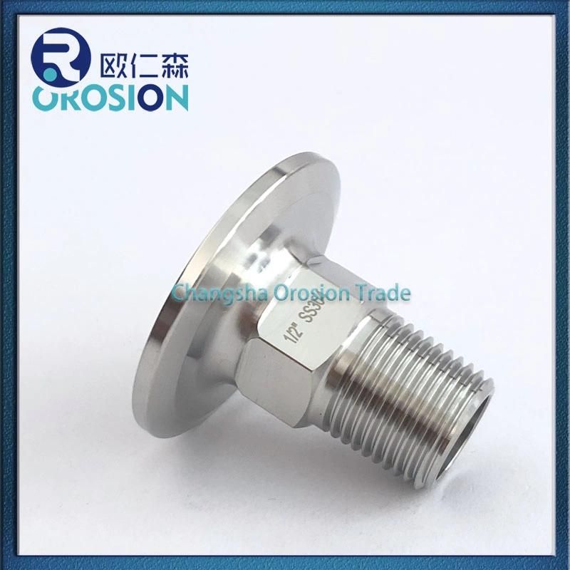 Sanitary Stainless Steel 1/2inch Hexagon Male Adapter