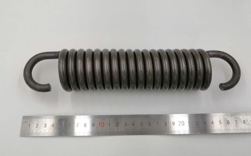 Manufacturers Customize Black Large Wire Diameter Extension Springs, Carbon Steel Extension Springs