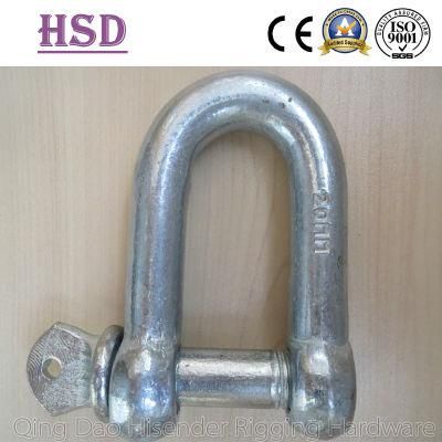 E. Galvanized European Large Dee Shackle, JIS D Type Shackle