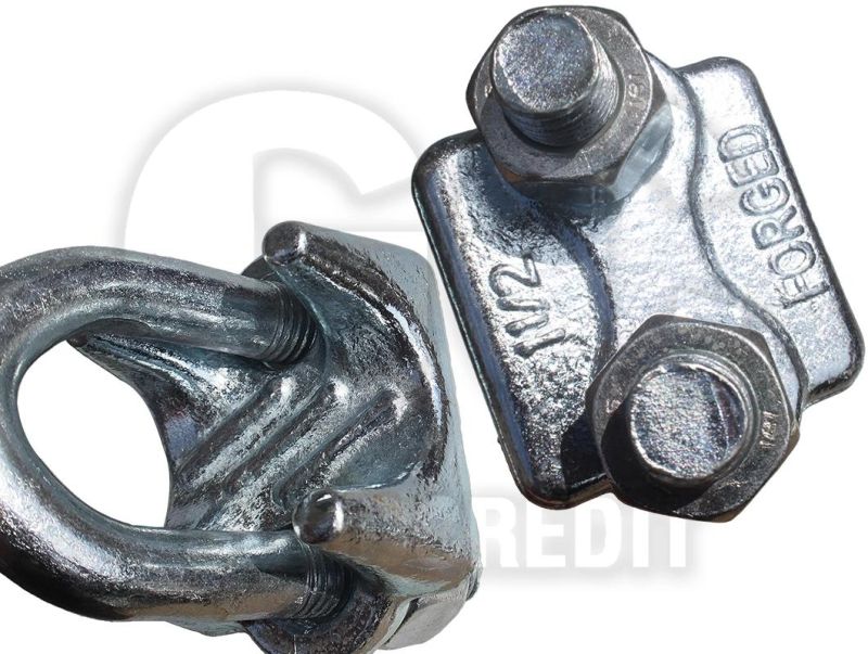 Electro Galvanized HDG DIN741 Malleable Wire Rope Clip