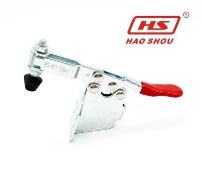 Haoshou HS-201-Bsm China Wholesaler Custom Heavy Duty Hold Quick Release Adjustable Horizontal Handle Toggle Clamp for Machine Operation