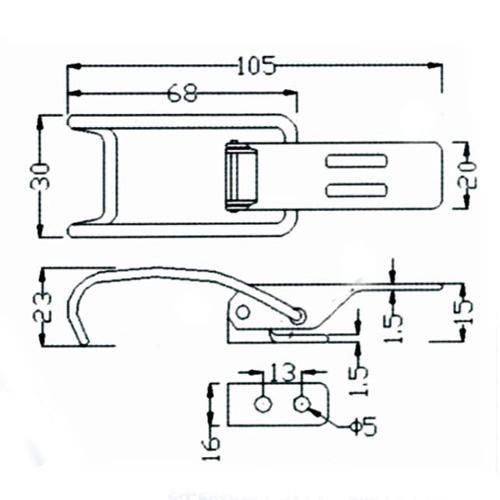 Seal Toggle Latch for Insulated Drums