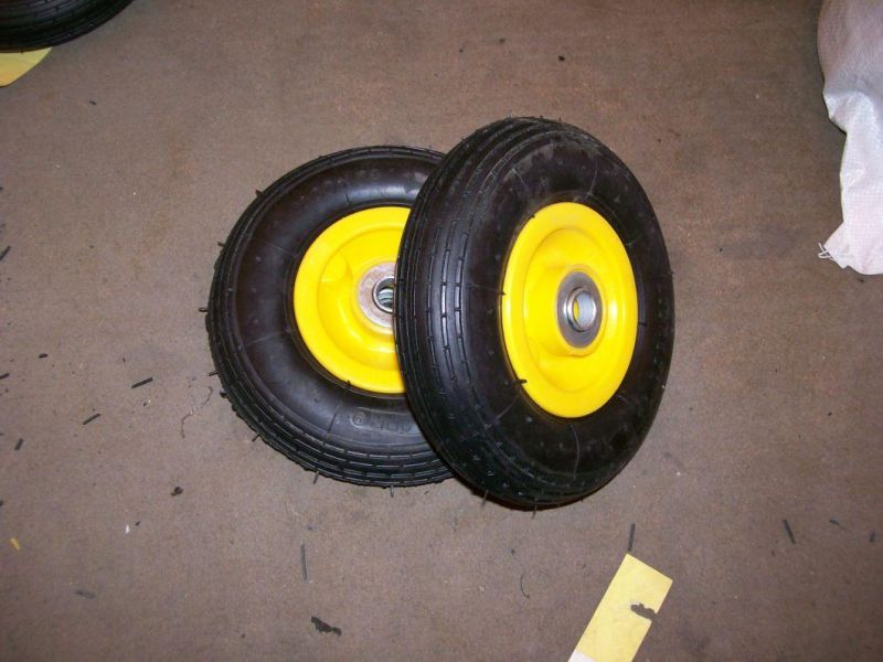 2pr/4pr Tyre Metal Rim Pnuematic Rubber Wheel for Tool Cart (2.50-4)