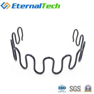Customized Black 3.5mm Wire Diameter Zig Zag Spring for Sofa or Chair