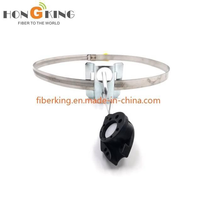 FTTH Fish Shape Rotating Deflection Drop Cable Clamp