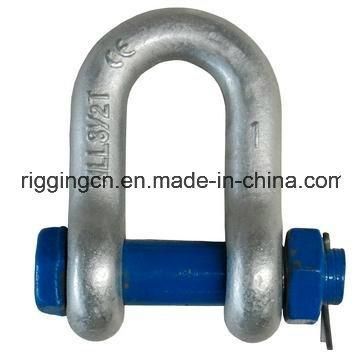 Marine Hardware Screw Pin Dee Shackle G-2150 High Strength Forged Galvanized Alloy Steel Bolt Safety