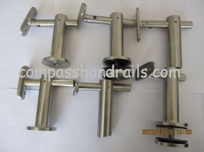 China Factory Stainless Steel Adjustable Handrail Support for Balustrade/Staircase/Handrail Fittings