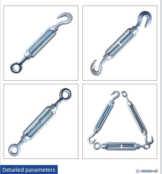 China Manufacturer of Galvanized Steel Forged Standard DIN 1480 Turnbuckle