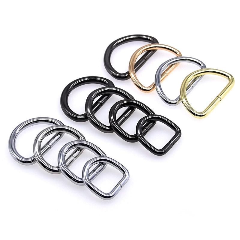 Wholesale Popular Design Bag Strap Hook D Ring Adjustment Buckle Flat D Ring Buckle