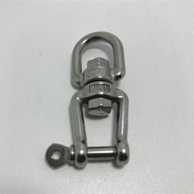 Stainless Steel 304 &amp; 316 Ring Frok Swivel Rotating Ring Shackle