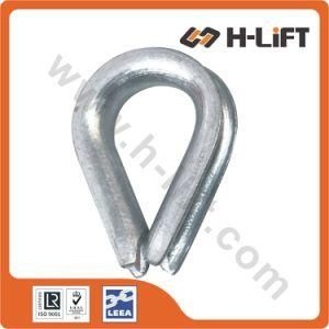 DIN 6899 B Type Galvanized/H. D. G. Heavy Duty Wire Rope Thimble
