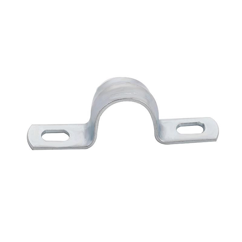 Metric Steel Single U Pipe Clamps with Rib