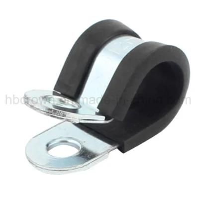 High Quality P Type Cable Rubber Lined Hose Clamp for Fixing