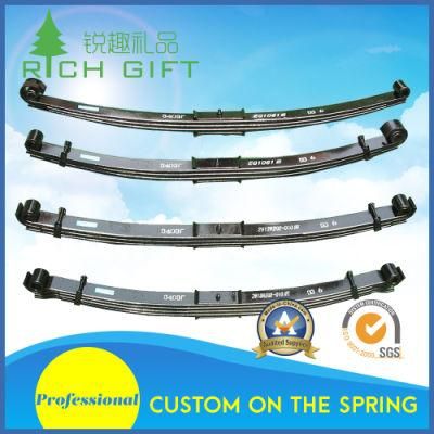 Hot Rolled Carriage Truck Trailer Rear Flat Leaf Spring for Auto and Bus Assembly