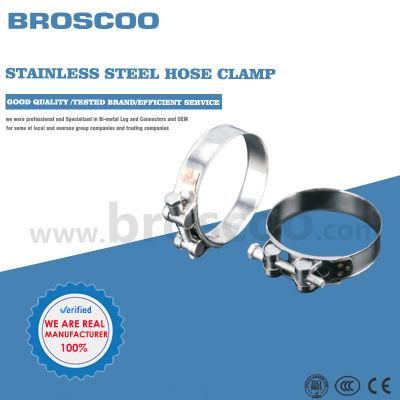 Stainless Steel Zinc Plated Single Head Solid Strong Bolt Hose Clamp