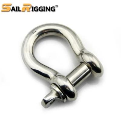 European Type Bow Shape Screw Pin Stainless Steel 316 Shackle