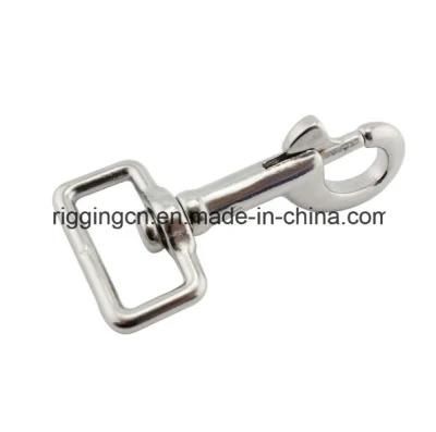 Pet Hook Silver SS316 Spring Carabiner Snap Hook Hanger Keychain Buckle Rope Buckle Hiking Accessories